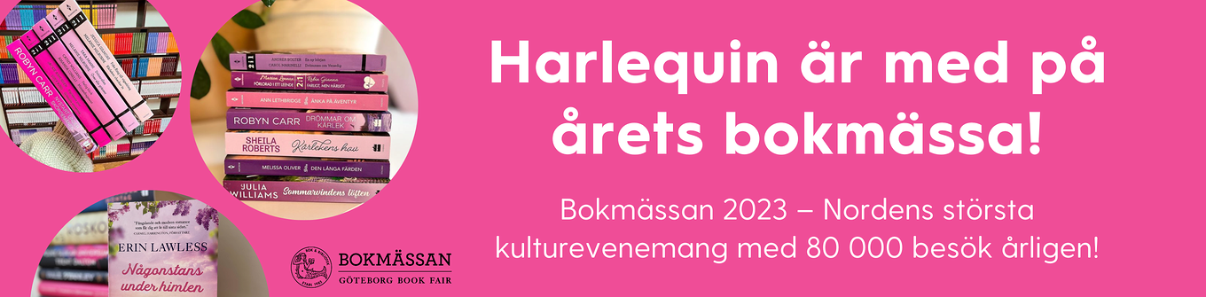 Harlequin banner bokmässan
