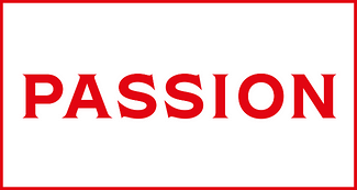 Bild med texten Passion